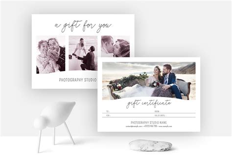 Photography Gift Certificate Design | Card Templates ~ Creative Market