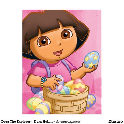 Dora The Explorer | Dora Holding Easter Eggs. Regalos, Gifts. #tarjeta ...