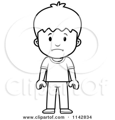 Royalty-Free (RF) Sad School Boy Clipart, Illustrations, Vector Graphics #1