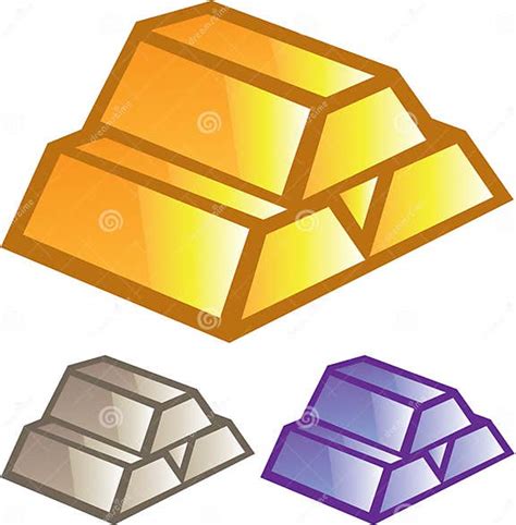 Gold Bricks Vector Stock Vector Illustration Of Investment 49276926