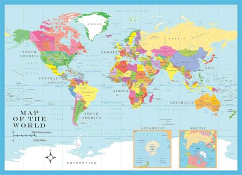 World Map Puzzle 1000 Pieces – Topographic Map of Usa with States