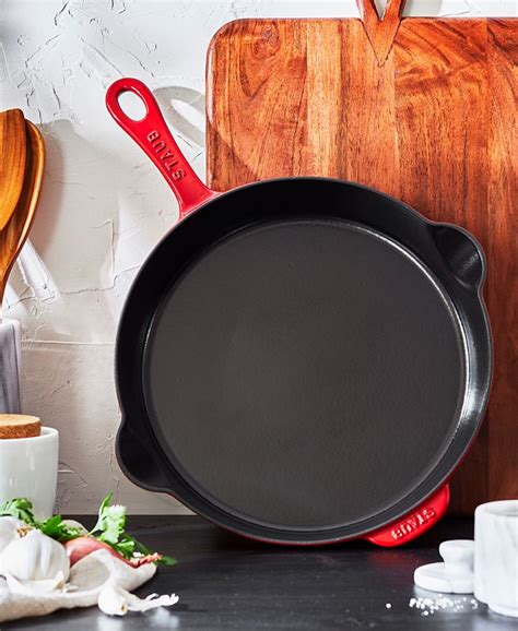 Staub Cast Iron 11" Skillet - Macy's