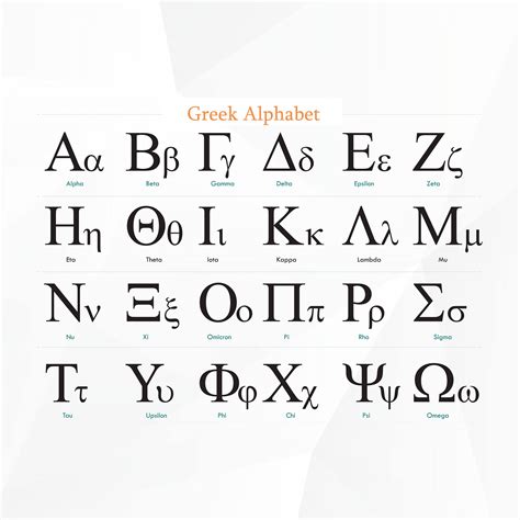 Printable Greek Alphabet - Printable Word Searches