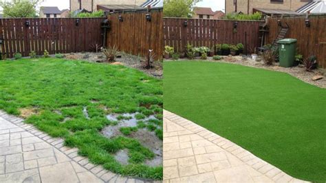 Artificial-grass-before-after | Keilor East Mowing