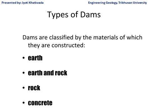 Dam and types of dam with site selection | PPT