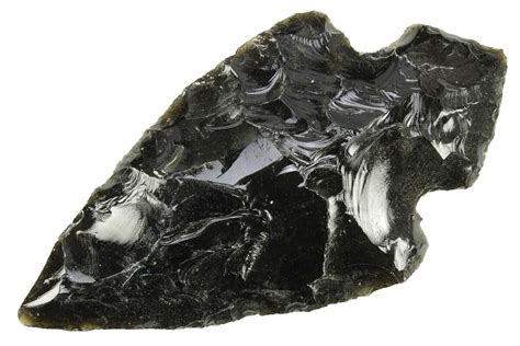 5 1/2" Knapped Obsidian Spear Points For Sale - FossilEra.com