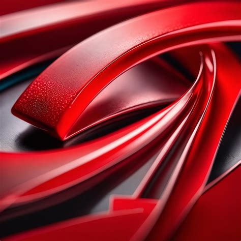 Premium AI Image | Red rectangle shaped abstract background