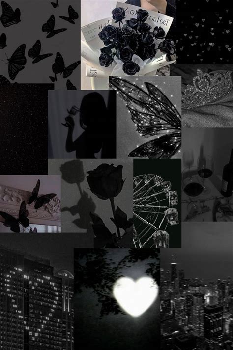 Black Aesthetic Collage Wallpaper