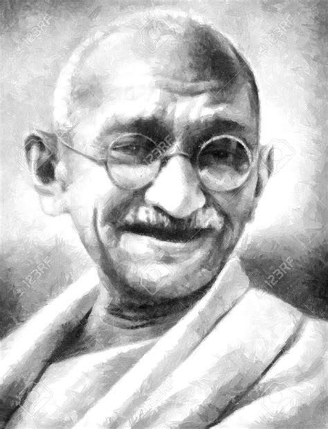 Mahatma Gandhi Sketch at PaintingValley.com | Explore collection of ...