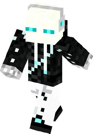 an image of a minecraft character in black and white with blue eyes on ...