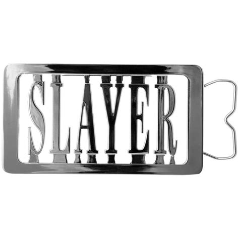 Slayer - Rectangle Logo Belt Buckle - Walmart.com