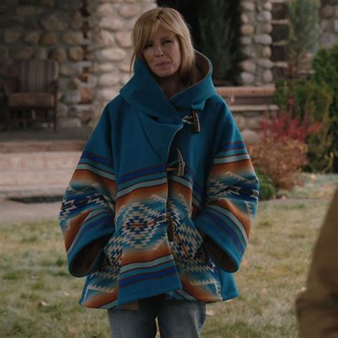 Beth Dutton Blue Coat - Yellowstone Season 3 Blanket Jacket