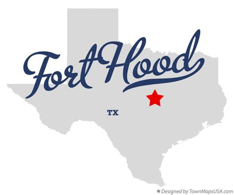 Map of Fort Hood, TX, Texas