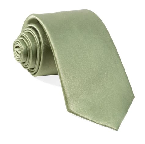 Solid Satin Sage Green Tie | Mens tie bar, Sage green tie, Green tie