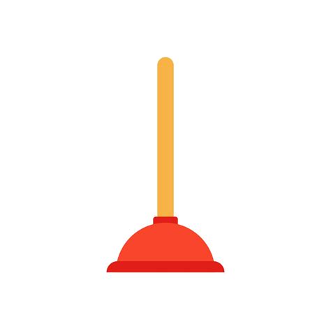 Plunger flat design art 14235504 Vector Art at Vecteezy