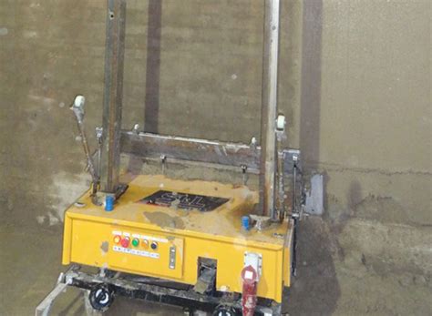 Automatic Wall Cement Plastering Machine - Concrete mortar shotcrete ...