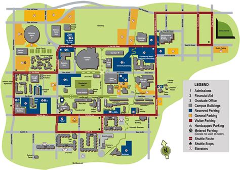 University of Tennessee Chattanooga Campus Map - 615 McCallie Avenue ...