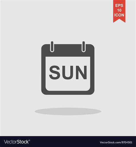 Days of the week modern design flat style icon Vector Image