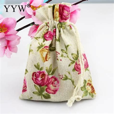 Aliexpress.com : Buy YYW 2017 Jewelry Bags Flower Pouches Cotton Fabric ...