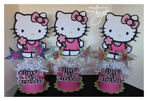 SCRAPPIN MEMORIES: hello kitty birthday decor set : centerpieces ...