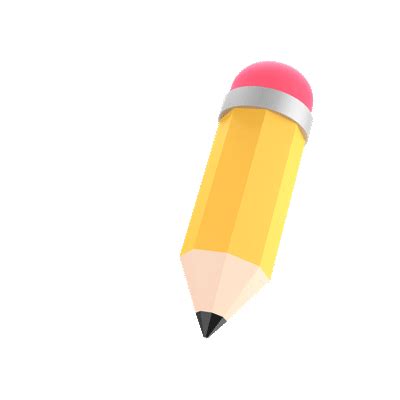 ️ Pencil - Royalty-Free GIF - Animated Sticker - Free PNG - Animated Icon