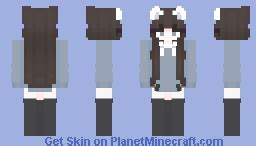 blue kitty cat girl Minecraft Skin