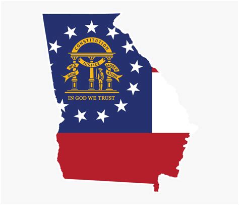 Georgia State Flag Transparent, HD Png Download - kindpng