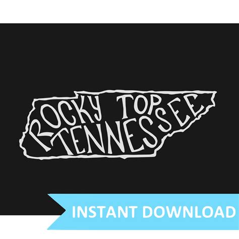 INSTANT DOWNLOAD Rocky Top Tennessee 8x10 Illustrated