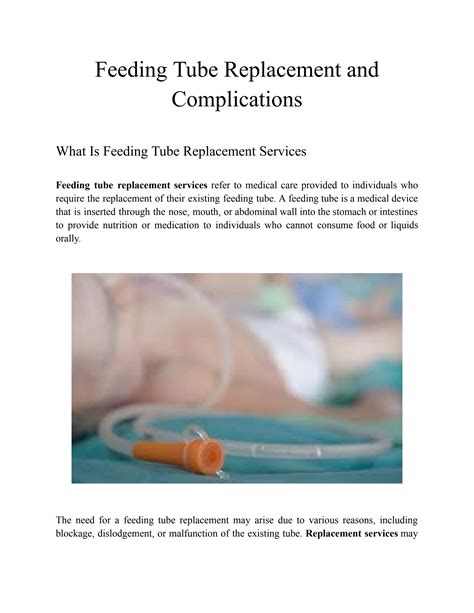 Feeding Tube Replacement and Complications by Wound Care Surgeons - Issuu