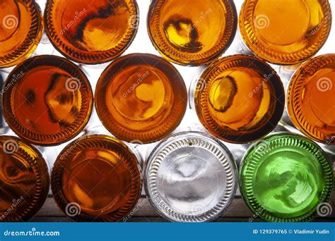 Empty glass beer bottles stock image. Image of environmental - 129379765