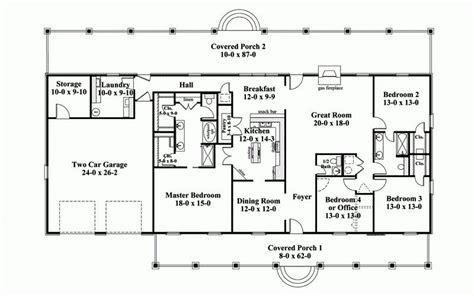 Unique Single Story Ranch House Plans - New Home Plans Design