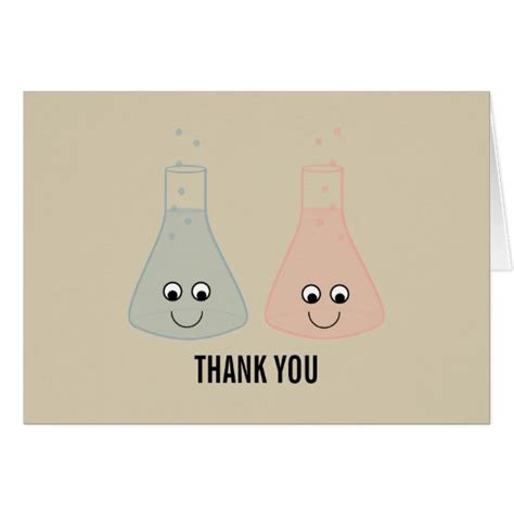 Cute Chemistry Thank You Card | Zazzle.com