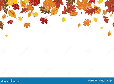 Autumn Leaves Clip Art Border