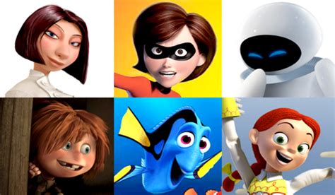 Disney Pixar Dreamworks Characters Female