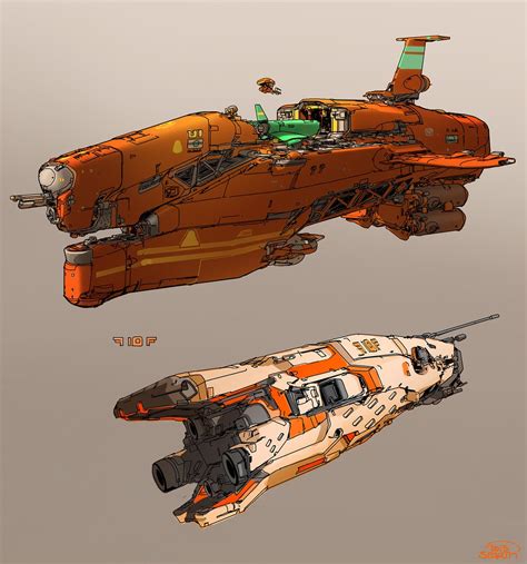 Small Spaceship Concept Art