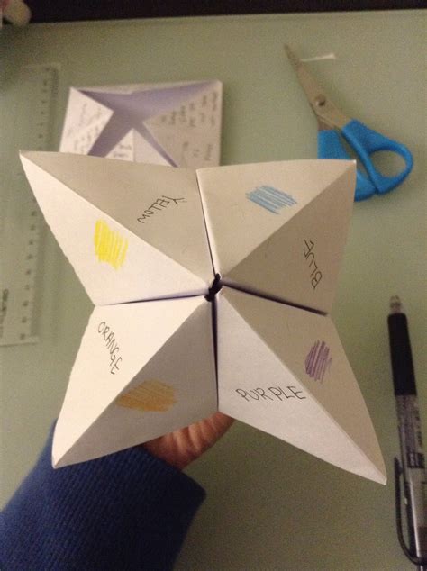 Origami Fortune Teller : 8 Steps - Instructables