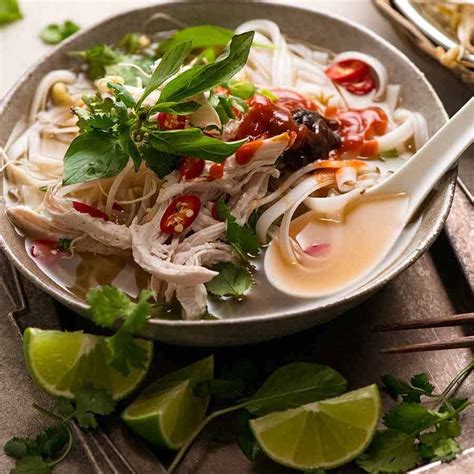 Vietnamese Chicken Pho soup (Pho Ga) | RecipeTin Eats