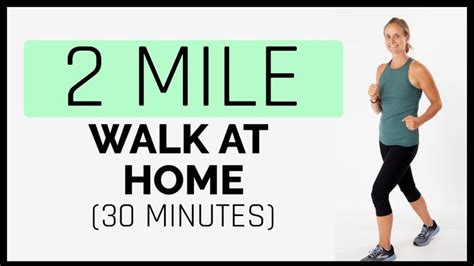 2 Mile Walk At Home Workout (30 Minutes) - YouTube | At home workouts ...