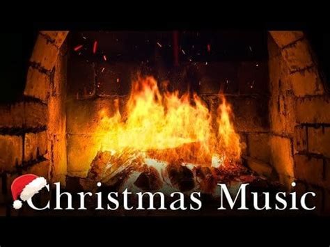 Instrumental Christmas Music with Crackling Fireplace 🔥 Relaxing ...