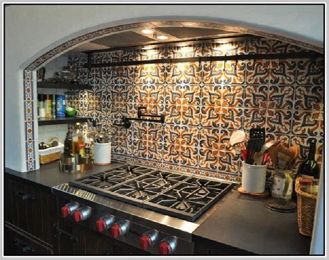 Spanish Tile Backsplash - Best Home Design Ideas #O2APGwPXav | Küchen ...