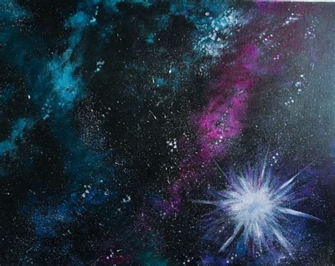 How To Paint A Galaxy - Step By Step Painting For Beginners