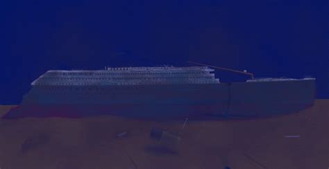 My representation of RMS “Titanic” wreckage : Oceanlinerporn