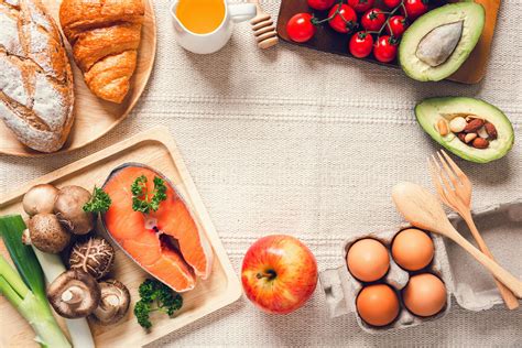 Table Top View Of Healthy Foods 1226538 Stock Photo At Vecteezy