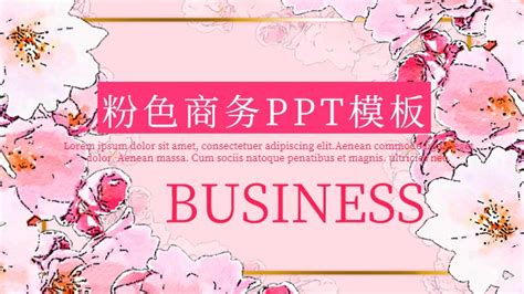 Pink Business Ppt Template Google Slide and PowerPoint Template, Pink ...