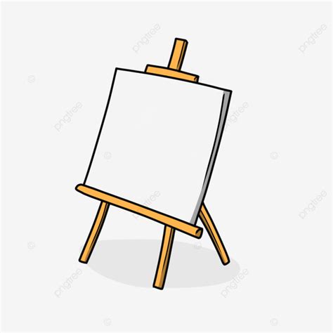 Painting Canvas Cartoon Illustration, Cartoon Clipart, Painting, Canvas ...