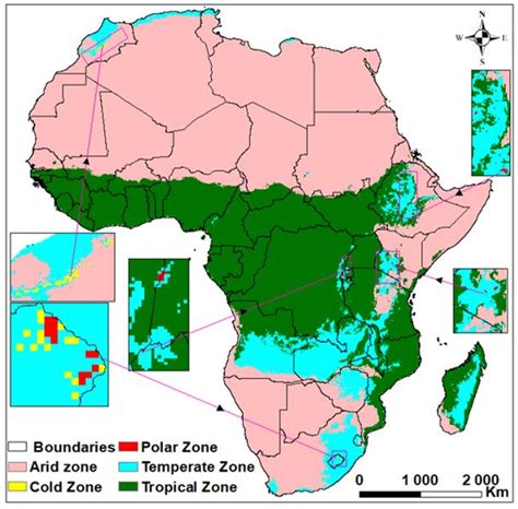 On African Map Label The Climate Zones