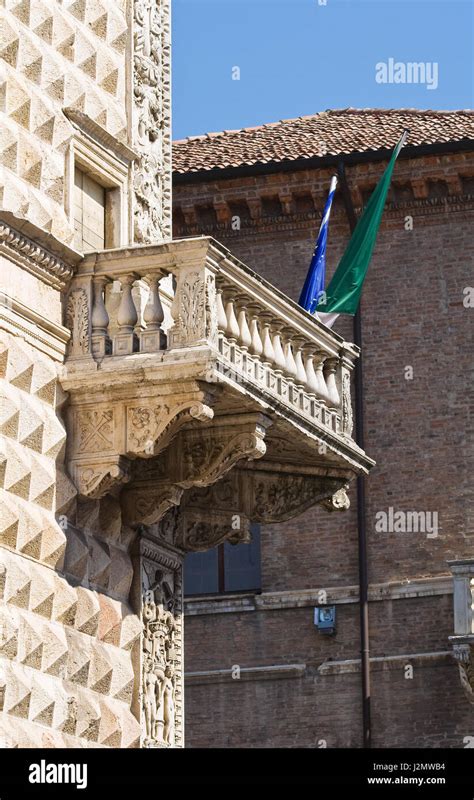 Diamond palace. Ferrara. Emilia-Romagna. Italy Stock Photo - Alamy