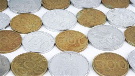 Premium Photo | Collection of indonesian currency coins