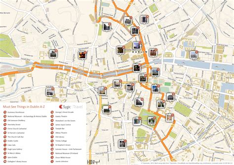 Map of Dublin Attractions | Tripomatic