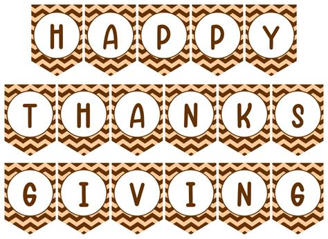 Thanksgiving Banner - 12 Free PDF Printables | Printablee